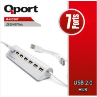 QPORT Q-UC207 7 PORT METAL USB ÇOKLAYICI [Adet]