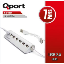 QPORT Q-UC207 7 PORT METAL USB ÇOKLAYICI [Adet]