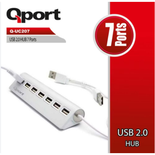 QPORT Q-UC207 7 PORT METAL USB ÇOKLAYICI [Adet]