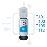 Epson T101C/T103C/T106C/T112C Mavi Muadil Mürekkep 70 ml [Adet]